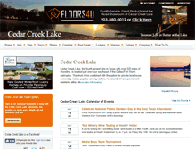 Tablet Screenshot of cedarcreeklake.com